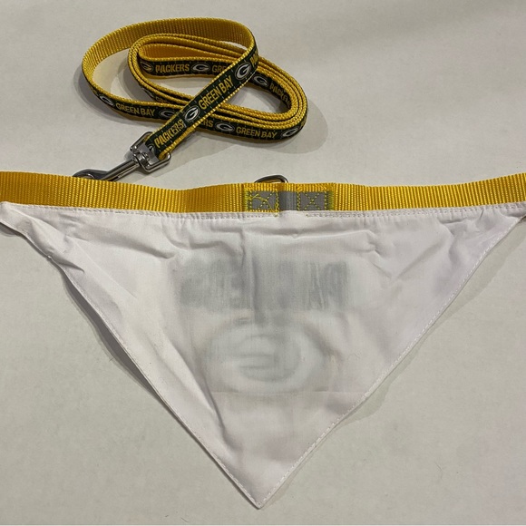 โ๏ธSOLDโ๏ธ๐HP๐๐Pets First, NFL,Green Bay Packers, Reflective Dog Collar & Leash - Picture 6 of 14
